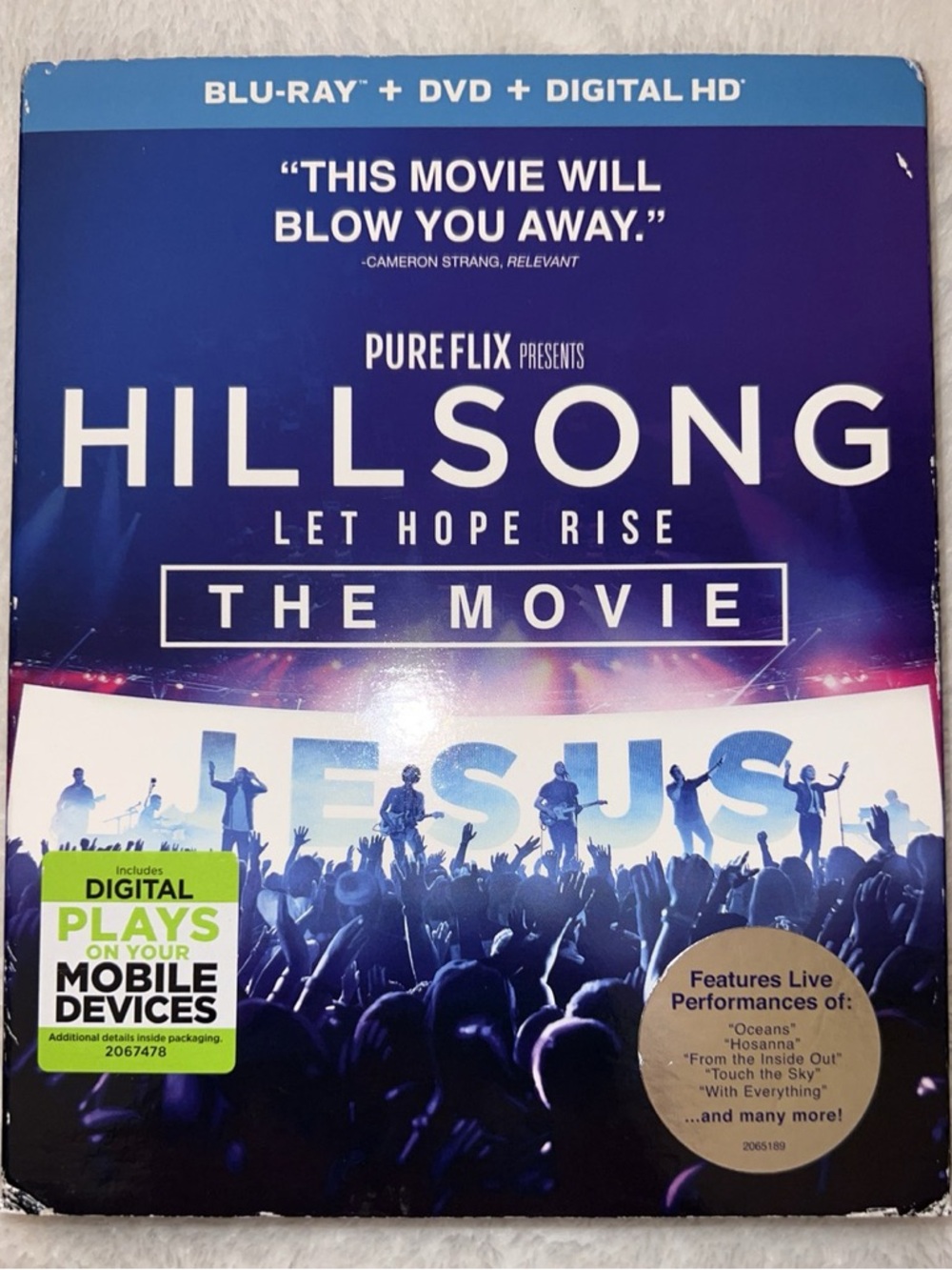 HILLSONG LET HOPE RISE 2016 DOCUMENTARY BLU-RAY/DVD/DIGITAL HD FACTORY SEALED